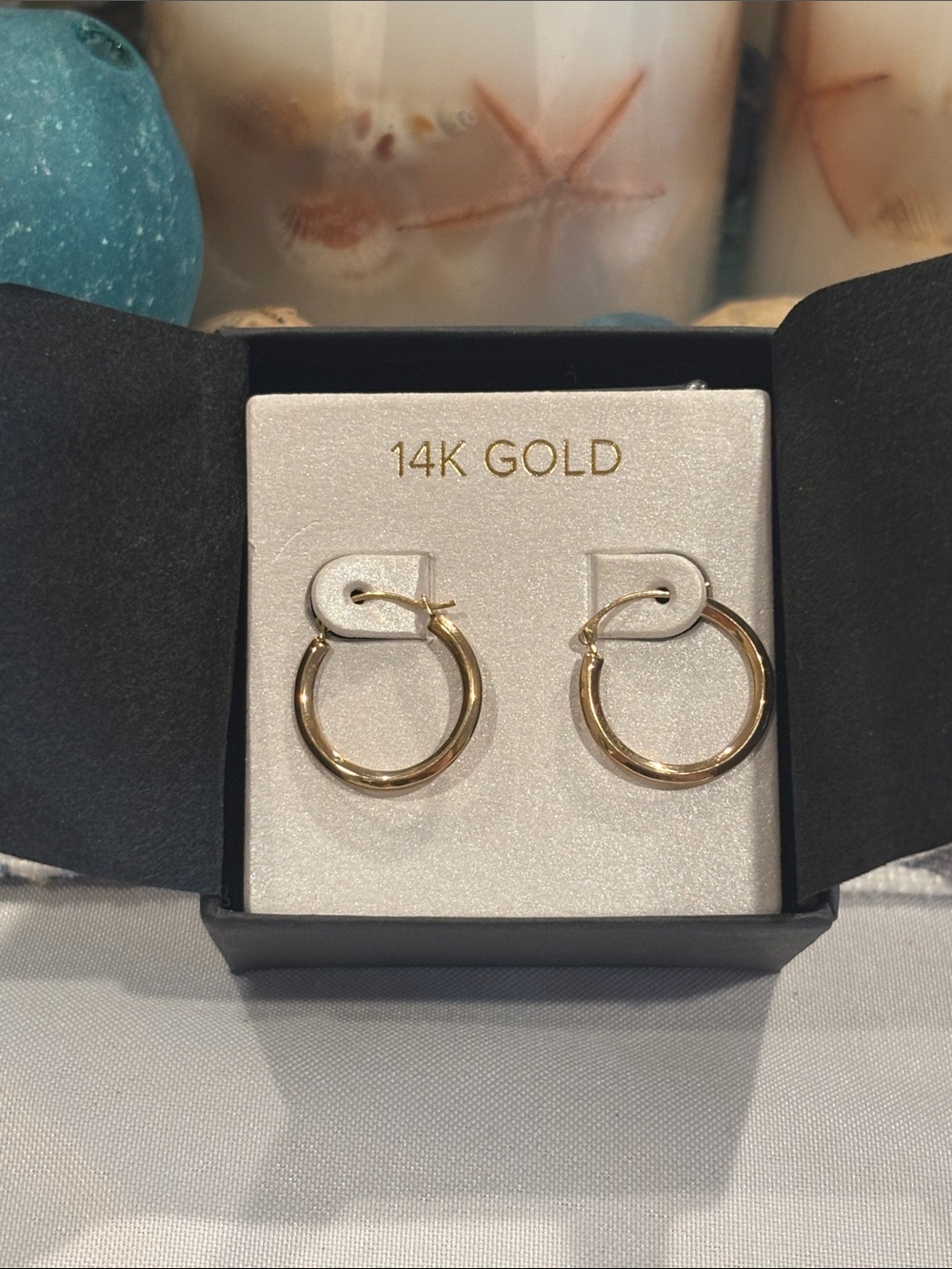 14k Yellow Gold Hoop Earrings